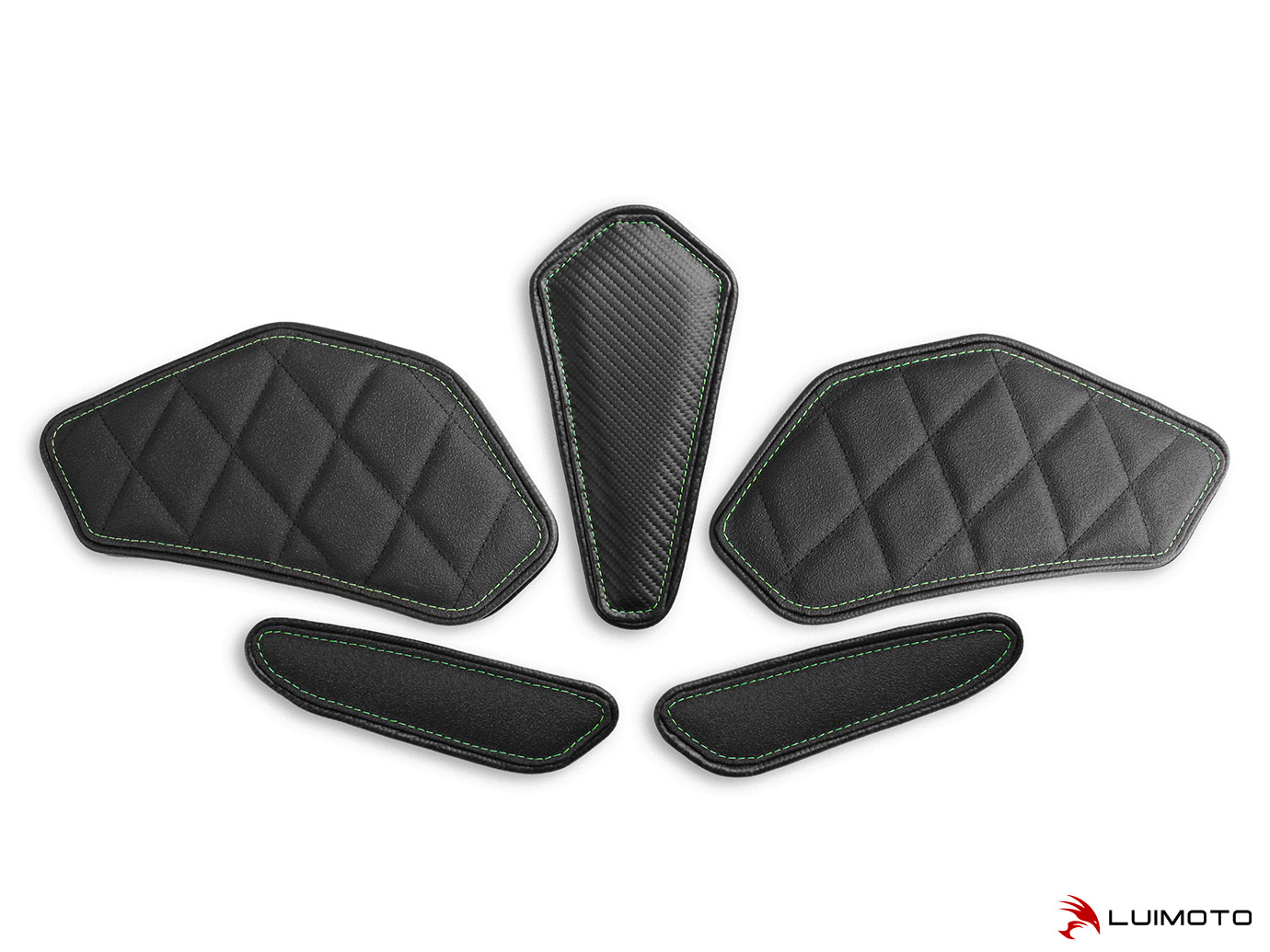 LUIMOTO TANK LEAF DIAMOND Tank Pads for the Kawasaki ZX-6R 636 (2009+) LUIMOTO TANK LEAF DIAMOND Tank Pads for the Kawasaki ZX-6R 636 (2009+)